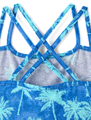 Robe imprimée dos croisé pour filles