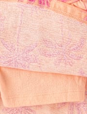 Girls Print High Rise Ruched Skort