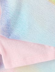 Girls Print High Rise Ruched Skort