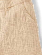 Shorty en gaze à taille haute pour filles