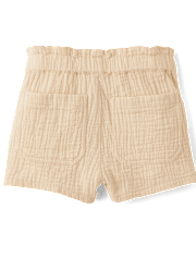 Shorty en gaze à taille haute pour filles