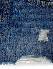 Girls Ripped Shortie Jean Shorts