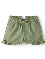 Girls Ruffle Shortie Pull On Shorts