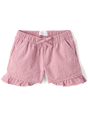 Girls Ruffle Shortie Pull On Shorts