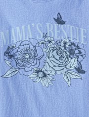 Girls Mama's Bestie Graphic Tee