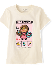 Girls Video Game Graphic Tee