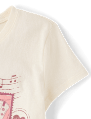 Girls Western Stamps Graphic Tee