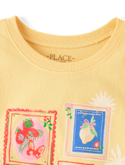Girls Summer Stamps Graphic Tee