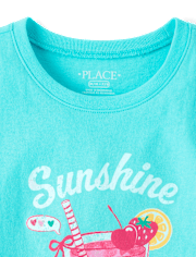 Girls Summer Drink Graphic Tee