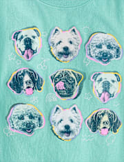 Girls Dogs Graphic Tee