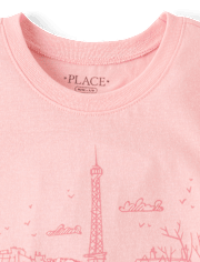 Girls Poodle Graphic Tee