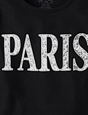 Girls Paris Graphic Baby Tee