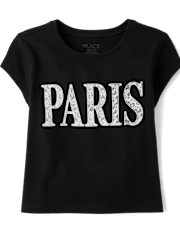 Girls Paris Graphic Baby Tee