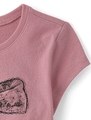 Girls Bow Graphic Baby Tee