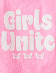 Girls Unite Relaxed Cropped Graphic Tee