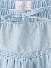 Baby And Toddler Girls Chambray Skort