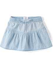 Baby And Toddler Girls Chambray Skort