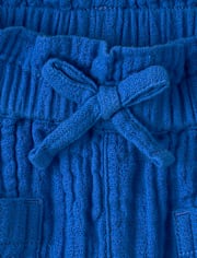 Baby And Toddler Girls Gauze Paperbag Waist Shorts