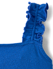 Ensemble 2 pièces brodé à œillets pour petites filles