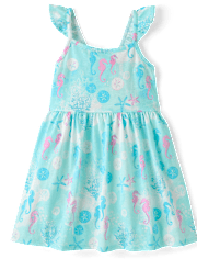 Robe papillon créature marine pour bébés et petites filles