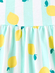 Baby And Toddler Girls Print Tie Shoulder Dress