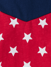 Baby And Toddler Girls Glitter Americana Butterfly Tie Shoulder Dress