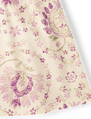 Baby And Toddler Girls Floral Paisley Smocked Dress