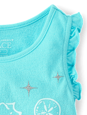 Ensemble 2 pièces créatures marines pour petites filles