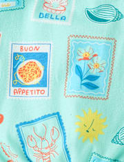 Baby And Toddler Girls Postcard Flutter Romper