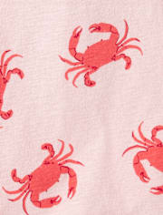 Toddler Girls Crab Tank Top 3-Pack