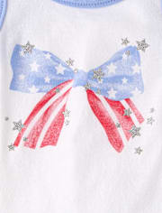 Toddler Girls Glitter Americana 2-Piece Outfit Set