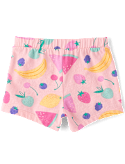 Toddler Girls Fruit Pull On Shorts 3-Pack