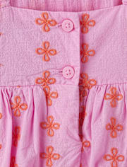 Baby And Toddler Girls Embroidered Floral Flutter Dress