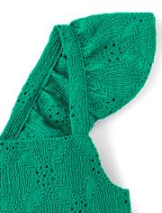 Baby And Toddler Girls Eyelet Bow Back Dress