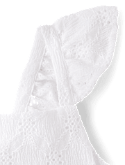 Baby And Toddler Girls Eyelet Bow Back Dress