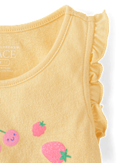 Toddler Girls Fruit Ruffle 2-Piece Outfit Set