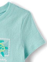 Baby And Toddler Girls Animal Stamps Graphic Tee