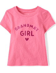 Baby And Toddler Girls Grandma's Girl Graphic Tee