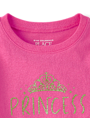 Baby And Toddler Girls Princess Graphic Tee