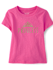 Baby And Toddler Girls Princess Graphic Tee