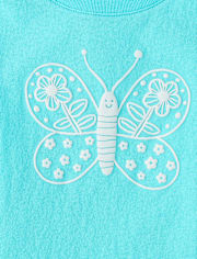 Baby And Toddler Girls Butterfly Graphic Tee