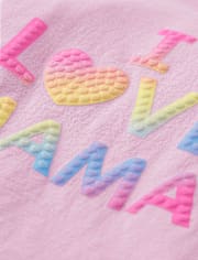 Baby And Toddler Girls Rainbow Love Mama Graphic Tee