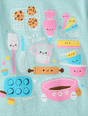 Baby And Toddler Girls Baking Graphic Tee