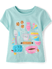 Baby And Toddler Girls Baking Graphic Tee
