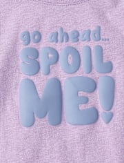 Baby And Toddler Girls Spoil Me Graphic Tee