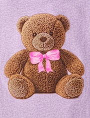 Baby And Toddler Girls Teddy Bear Graphic Tee