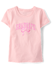 T-shirt graphique diplômé pour bébés et petites filles