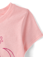 Baby And Toddler Girls Dino Graphic Tee
