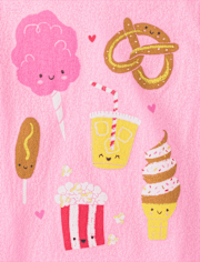 Baby And Toddler Girls Snacks Graphic Tee