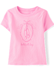 Baby And Toddler Girls Ballet All Day Graphic Tee